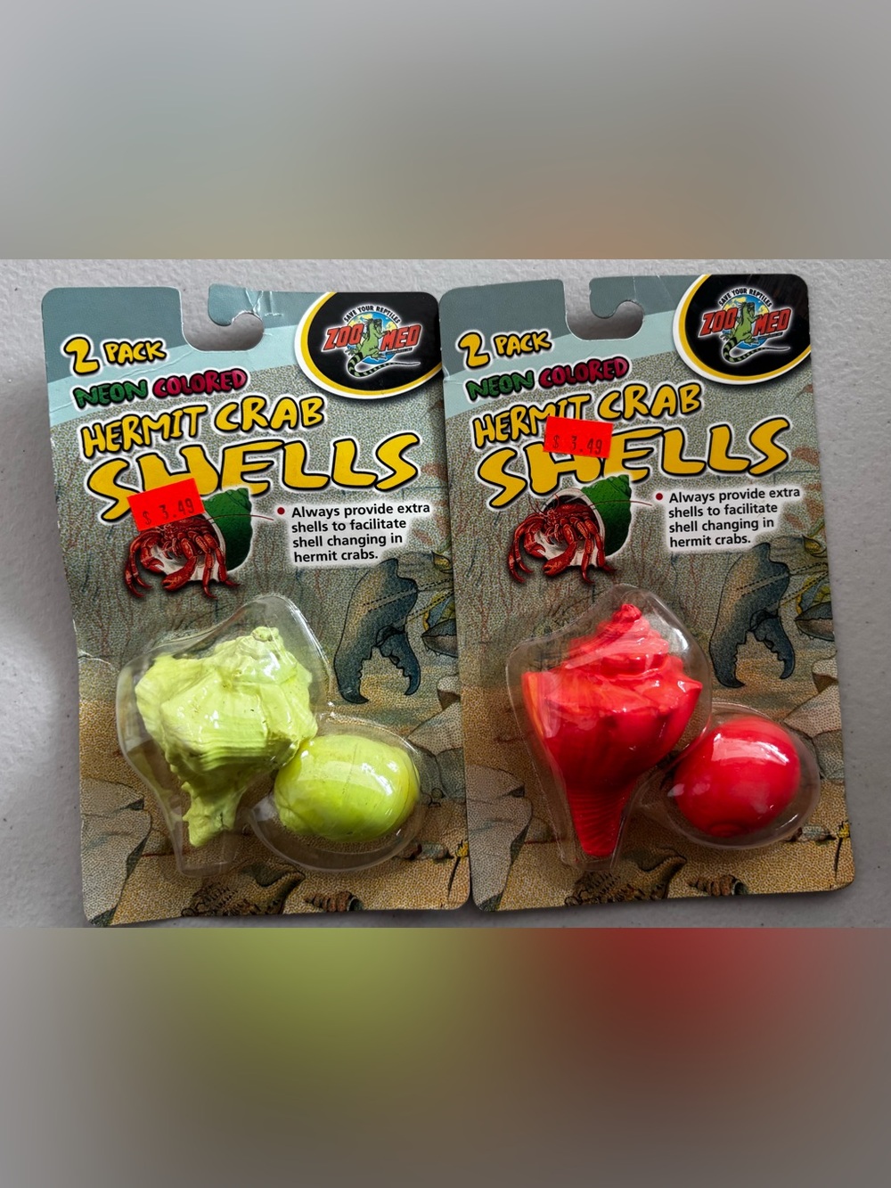 Zoo Med Neon Colored Hermit Crab Shells